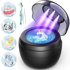 AI Ultrasonic Retainer Cleaner, 250ML Retainer Cleaner Machine for Dentures, ...
