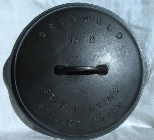 Griswold Cast Iron Self Basting Skillet Cover No. 8 1048 A