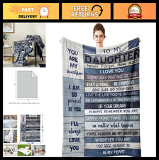 Personalized Daughter Gifts - Birthday Graduation Blanket 80"x60" - Mom Dad