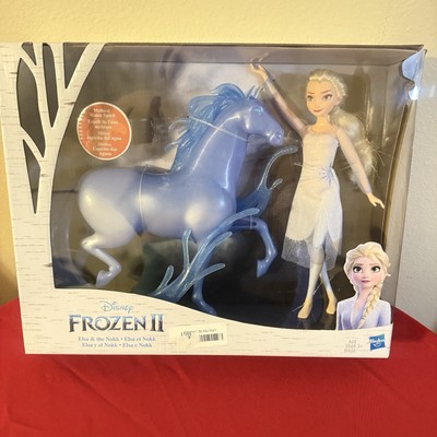 Disney Store Frozen 2 Elsa and Ice Nokk Figure Doll Horse Enchanted Forest