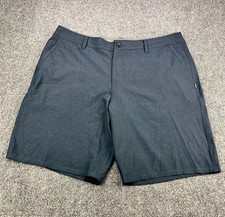 O'neill Hybrid Board Shorts Men s 38 Heather Blue Stretch Drawstring Chino Surf