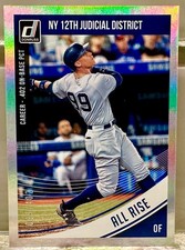 JERSEY # MATCH! 2018 Donruss Career Stat Line Aaron Judge (ROY) 99/402! YANKEES!