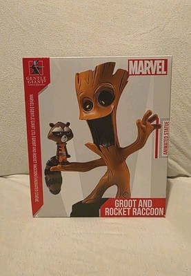Groot And Rocket Raccoon Marvel Animated Statue Gentle Giant 3006/4000 Limited