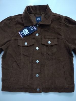 Gap Corduroy Jacket Women's S Brown Button Front NWT