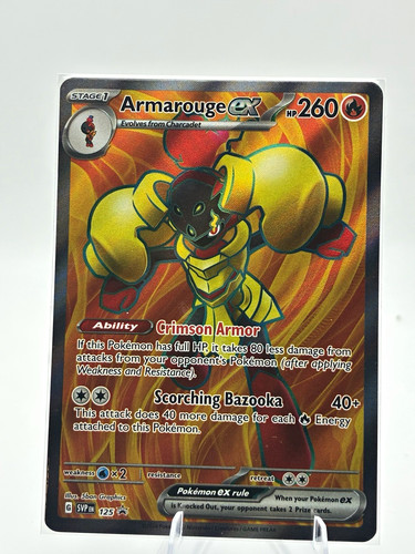 Pokemon Armarouge EX 125 SV Black Star Promo
