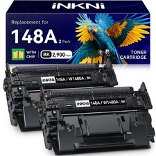 2PK W1480A Toner Cartridge for HP 148A Pro MFP 4101fdn 4101fdw,4001dw with Chip