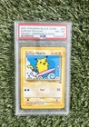 2001 POKEMON PROMO BLACK STAR POKEMON LEAGUE #28 SURFING PIKACHU PSA 8