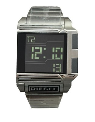 Diesel DZ7105 Digital Men's Black Dial Stainless Steel  Quartz Watch