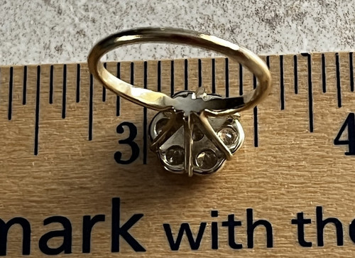 Diamonique 14K massiver Gelbgold Ring Größe 6~3,g~edel & wunderschön~ - Bild 10 von 13