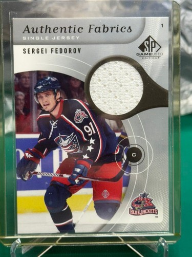 2005-06 SP Game Used Edition - Authentic Fabrics Sergei Fedorov #AF-SF (MEM)