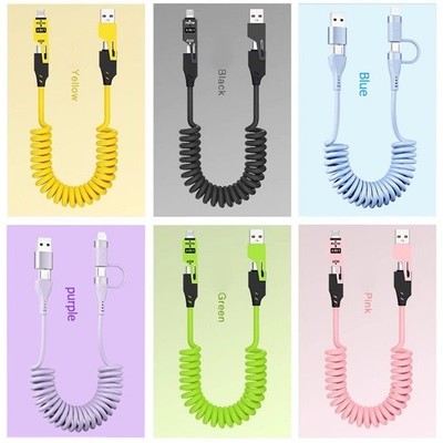 65W Fast Type C Wall Charger , 4-In-1 65W Super Fast Cable For Cell Phone iPad