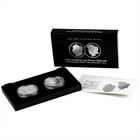 2023S Morgan and Peace Silver Dollar $1 Reverse Proof Two Coin Set