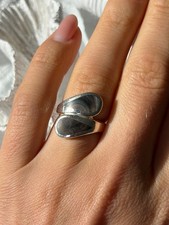 Vintage 925 Sterling Silver Abalone Ring Size 6