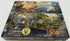 Disney Dreams 4-500 piece puzzles in one box by Thomas Kinkade 12 New 
