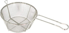 10-1/2" round Wire Fry Basket, 6 Mesh