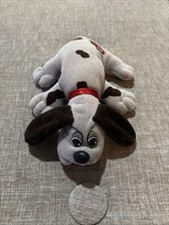 Vintage 1986 Tonka 8" Pound Puppy Baby Newborn Minis Plush Grey w/Brown Spots