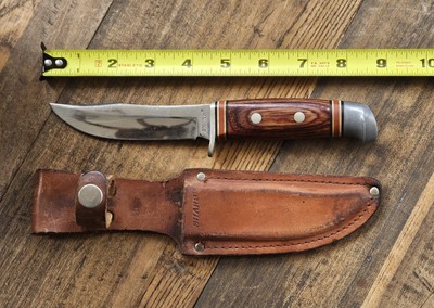 ＜新品・送料込み＞Sharp Eye 5.9 #77 Round　 S3040 VINTAGE 1970-1980 SHARP JAPAN FIXED BLADE HUNTING KNIFE & LEATHER