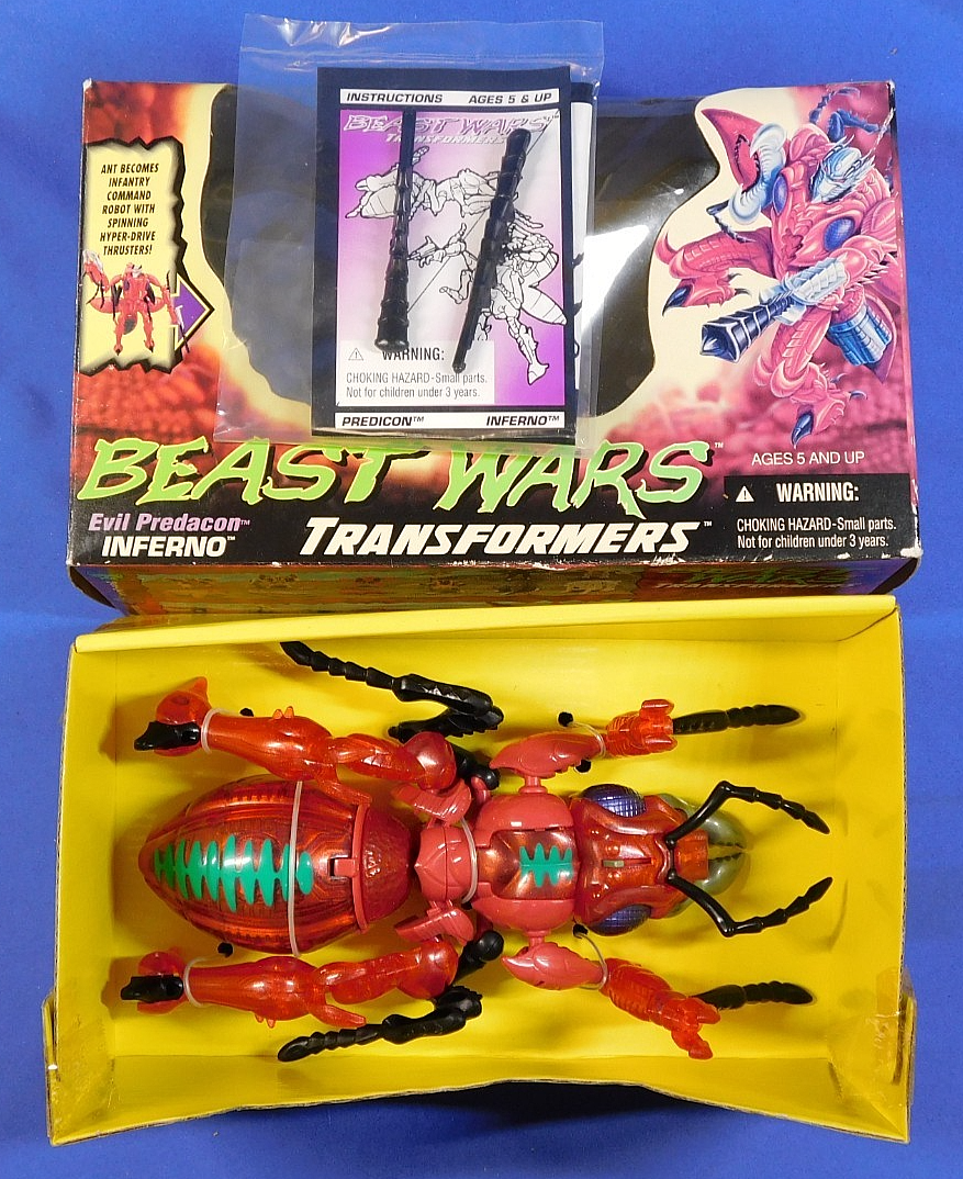 TRANSFORMERS BEAST WARS INFERNO EVIL PREDACON 1996 NEW IN OPEN BOX