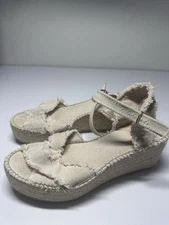 Toni Pons EU 37 US 6.5 Espadrilles Wedge Canvas Sandals Resort Beachy Coastal