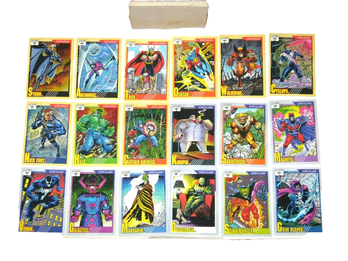 1991 マーベル・ユニバース シリーズ2 レギュラーカード全162種 1991 Marvel Universe Series 2 Complete Set (162 cards) Impel NICE