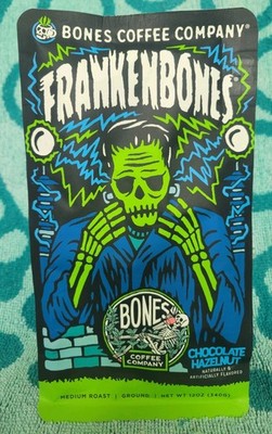 Bones Coffee Company Frankenbones 100% Arabica Coffee 12 oz NEW