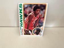 EDDIE JOHNSON 1978-79 Topps Basketball card #108 Rookie Rc ATLANTA HAWKS Auburn. rookie card picture