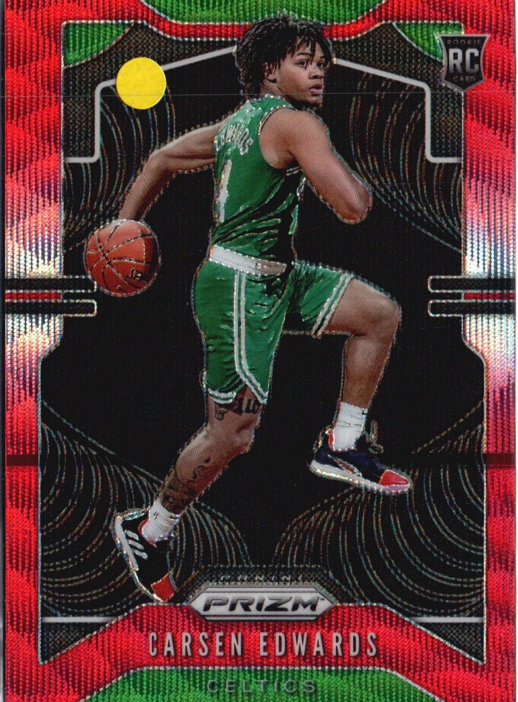2019-20 Panini Prizm #276 Carsen Edwards Prizms Ruby Wave