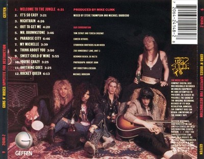 国内盤 GUNS N' ROSES - APPTITE FOR DESTRUCT Guns N' Roses