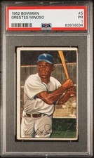1952 Bowman Orestes “Minnie” Minoso #5 Chicago White Sox - PSA 1