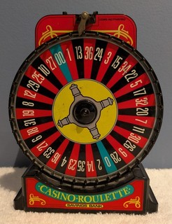 Vintage Waco Coin Activated Casino Roulette Savings Bank Works