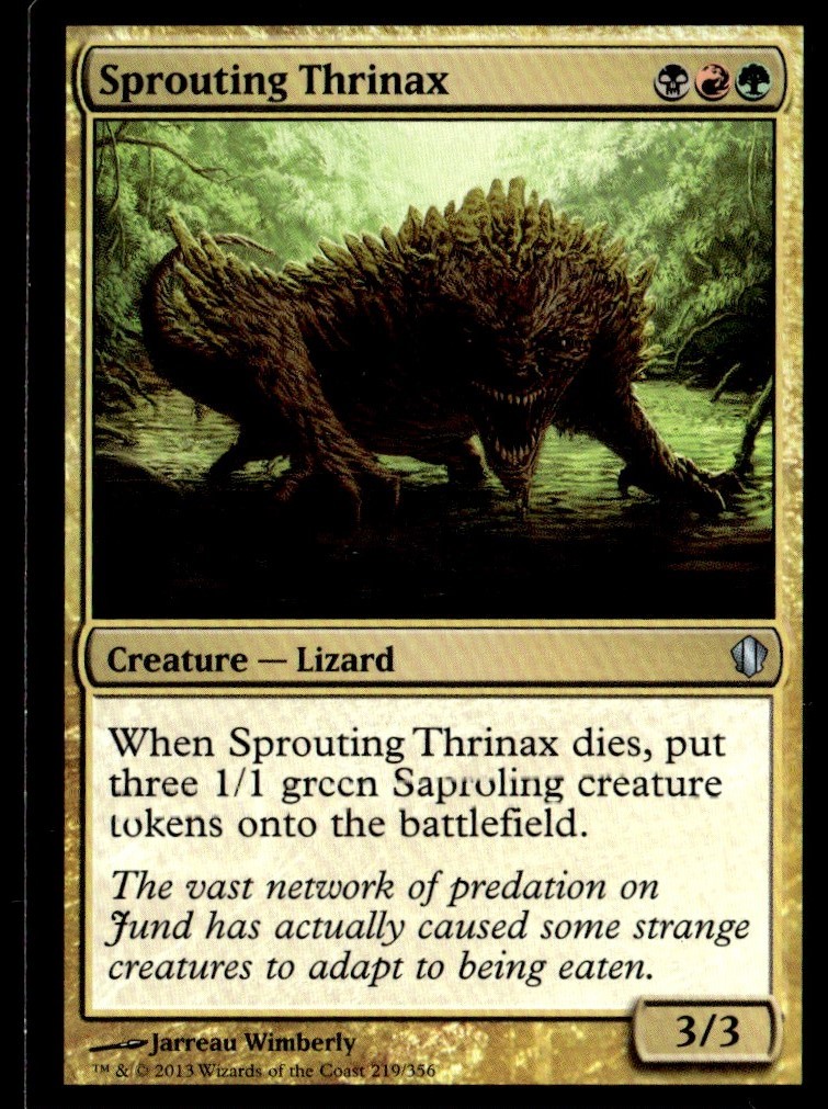 2013 Commander 2013 Sprouting Thrinax Commander/Uncommon #219