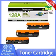 CE320A Black Toner Compatible For HP 128A LaserJet Pro MFP CP1525n CP1525nw x3PK