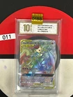 Grade10 Pokemon TCG S-Chinese Sun&Moon CSM2.5C-084 HR Charizard & Braixen-GX