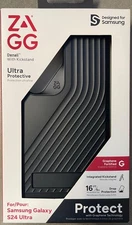 ZAGG Denali Samsung Galaxy S24 Ultra Case  Kickstand - 16ft Drop Resistant Black