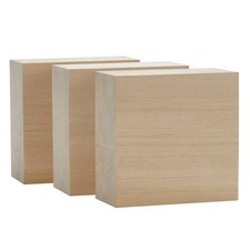 Basswood Carving Blocks Large 4x4x2 inch Wood Blanks DIY Wood Signs for Craft
