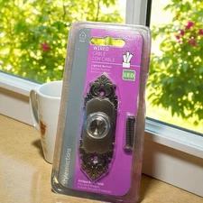 Wired, LED Lighted, Antique Brass Finish Doorbell Button 0163363 {51}