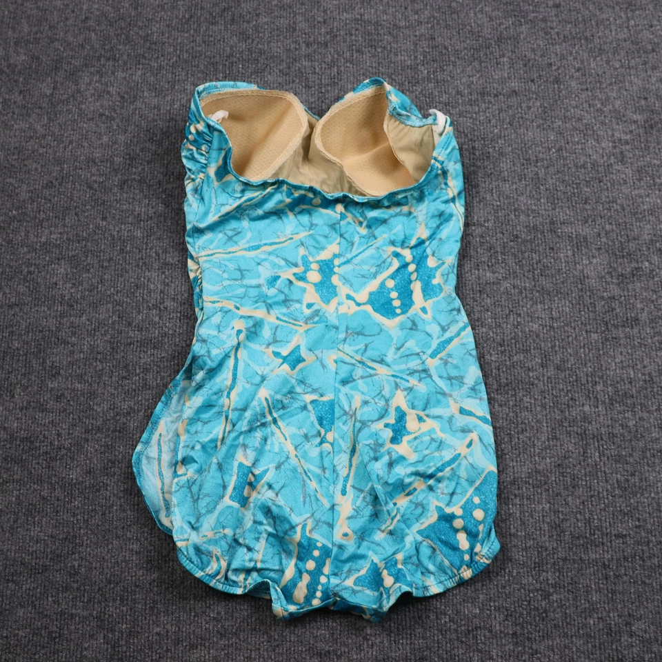 Traje de baño Stewart vintage para mujer 10 azul sin tirantes de una pieza hecho en EE. UU. AÑOS 90 Foto 3 de 4