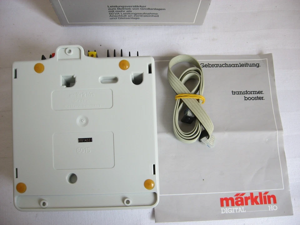 * Märklin 6015 Digital Booster Leistungsverstärker mit Verbindungskabel OVP - Bild 3 von 3