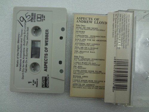 Andrew Lloyd Webber - Aspects of - 1990 Cassette Tape - Foto 2 di 4