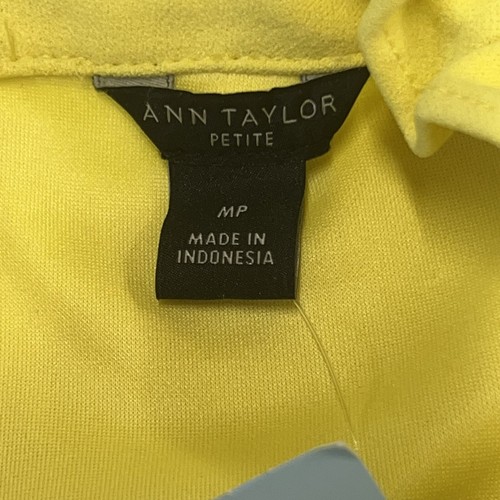 Ann Taylor Damen Petite Neu mit Etikett gelb ärmellos geraffter unterer Ausschnitt Größe M - Bild 4 von 9