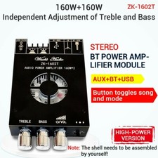 ZK-1602T Audio Power Amplifier Board 160W 2 Bluetooth 5.0 Power Amp Board Module