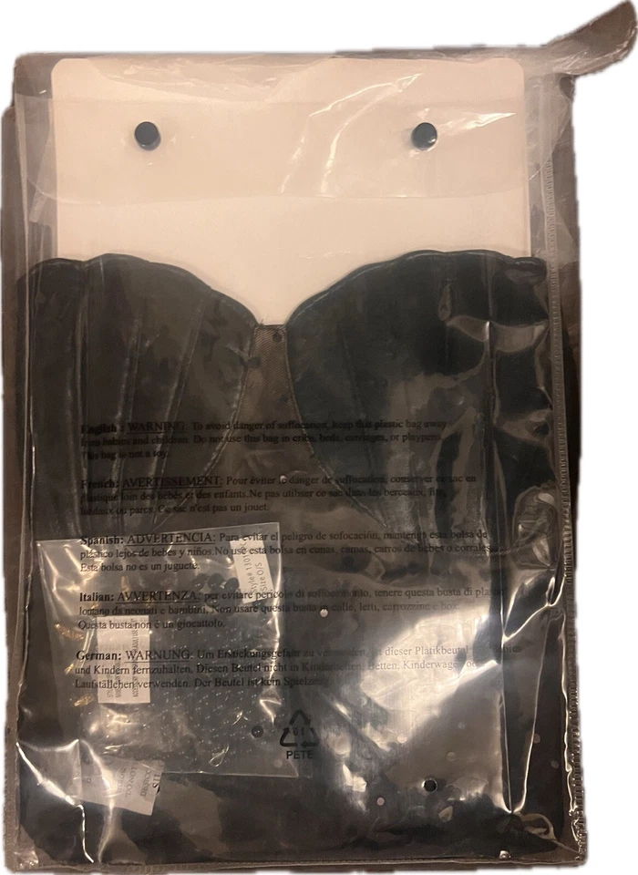 Dark Mermaid Halloween Costume Black Sexy Dress NEW XLARGE Cosplay Party - Image 2 of 3