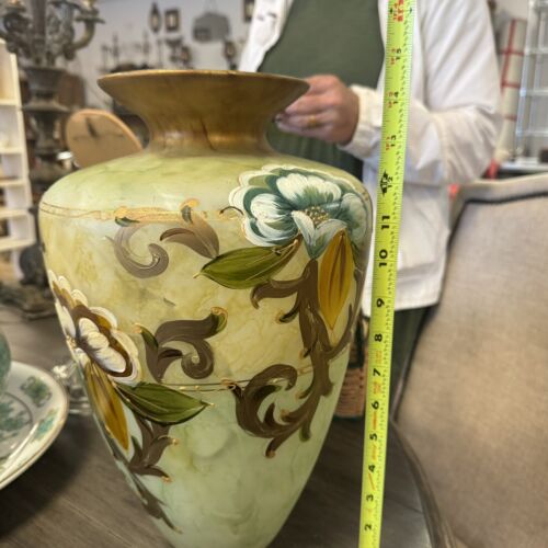 Vintage Italian Glass Gipar Collection Vase ~ Handpainted By Sylvia - Picture 4 of 9