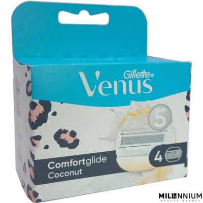 Gillette Venus 4 Stück Comfortglide Coconut Leopard Rasierklingen 4er Pack OVP
