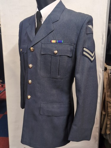 41" Chest 36"Waist RAF No1 Dress Uniform Jacket & Trousers Cpl goodwood - Foto 10 di 13