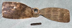Used-Square-Box-End-Bronze-Sailboat-Prop-2260-amp-Pin-RH-14x13-Propeller-1-034-Shaft