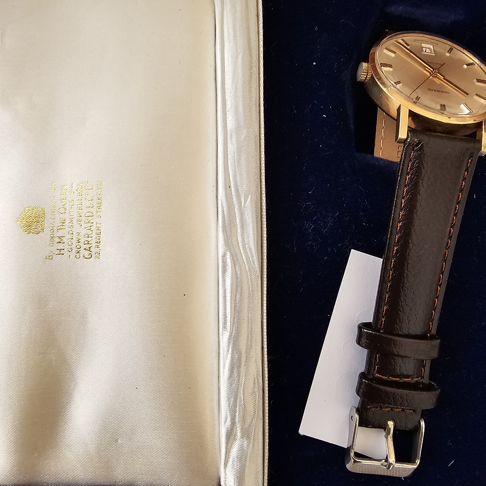 Vintage 9k Solid Gold Garrard Automatic Men's Wat… - image 12