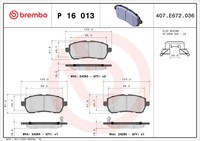 Brembo BremsbeläGe Bremsbelegsatz Vorne FüR Suzuki Swift IV Baleno Mazda 2