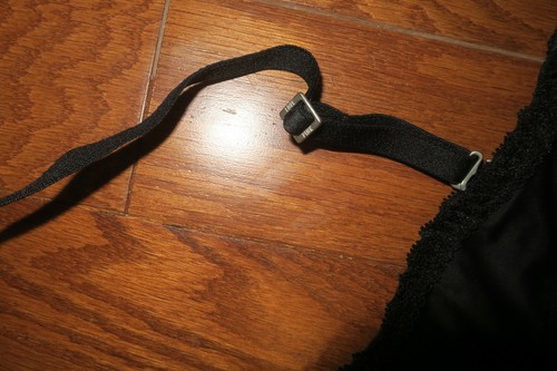 34D VINTAGE ❤️Victoria's Secret ❤️LIGHTLY LINED DEMI BRA PINK DOG LACE BLACK NEW - Picture 3 of 4