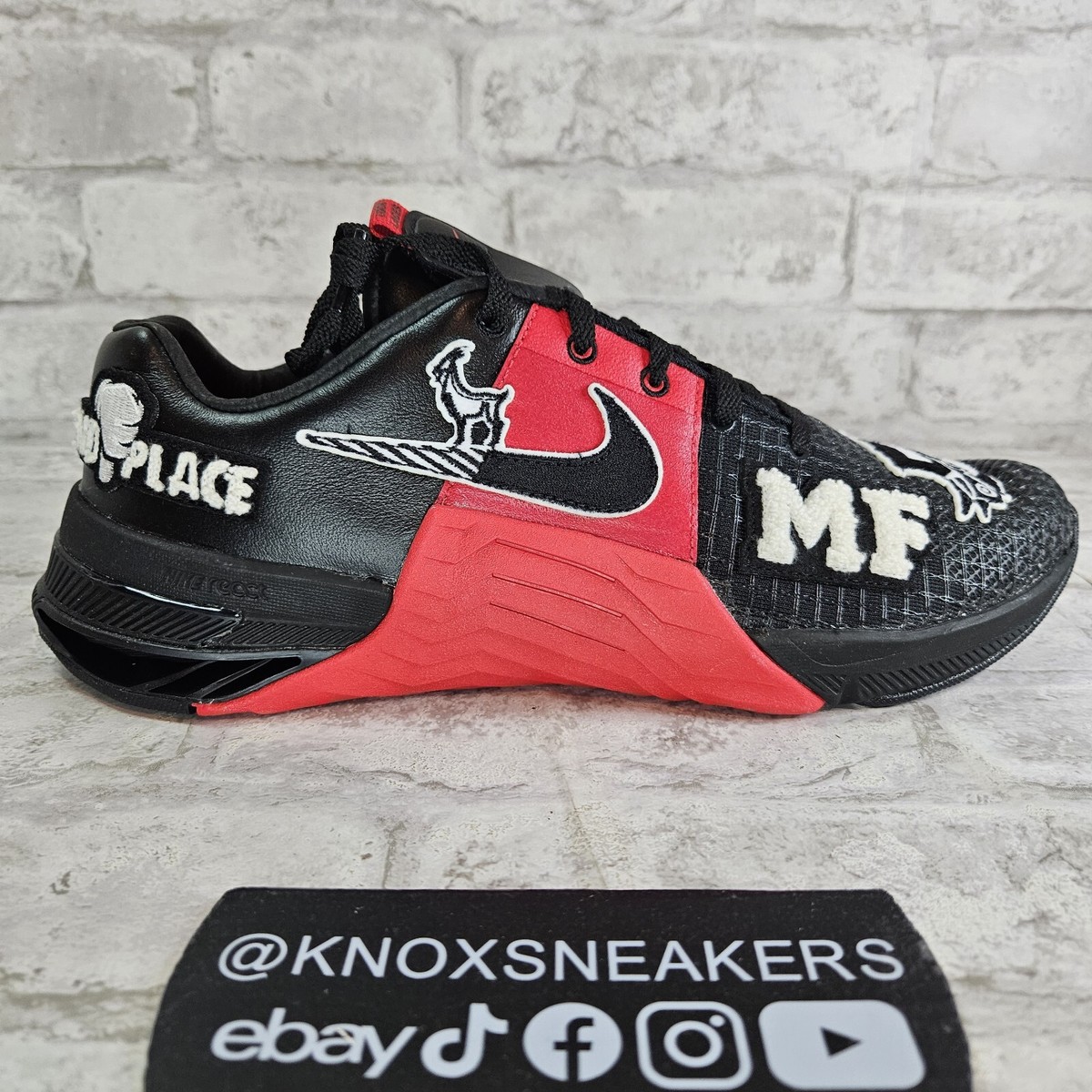 Nike Metcon 8 MF Mat Fraser Black Red Smoke GreyDO9387-001 Men's